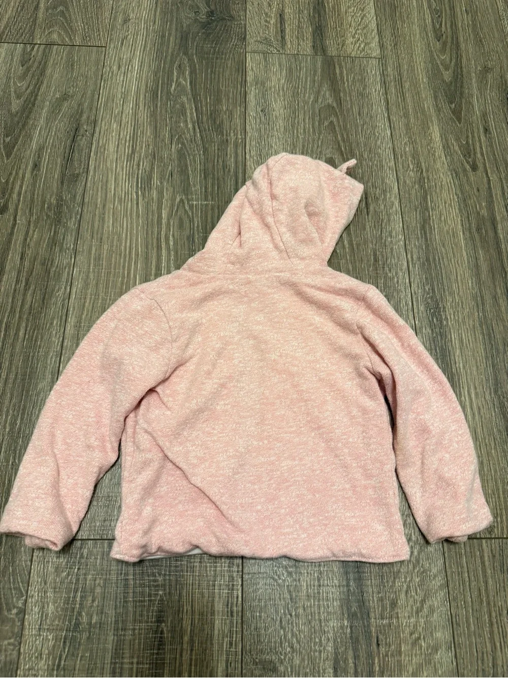 Baby GAP Reversible Hooded Cardigan Sweater Pink Bear Ears 12-18 Months Snap